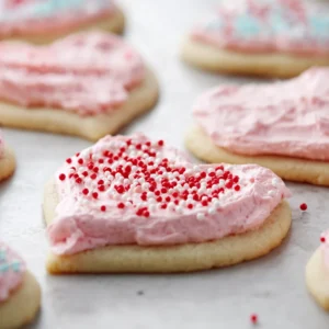 Sugar Cookies with Cotton Candy Frosting
