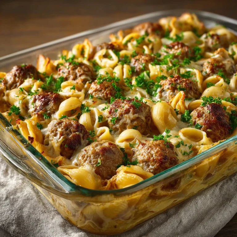 Swedish Meatball Pasta Bake Recipe