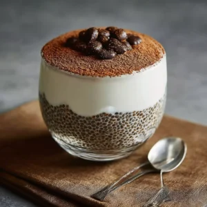 Tiramisu Chia Pudding with Greek Yogurt Recipe