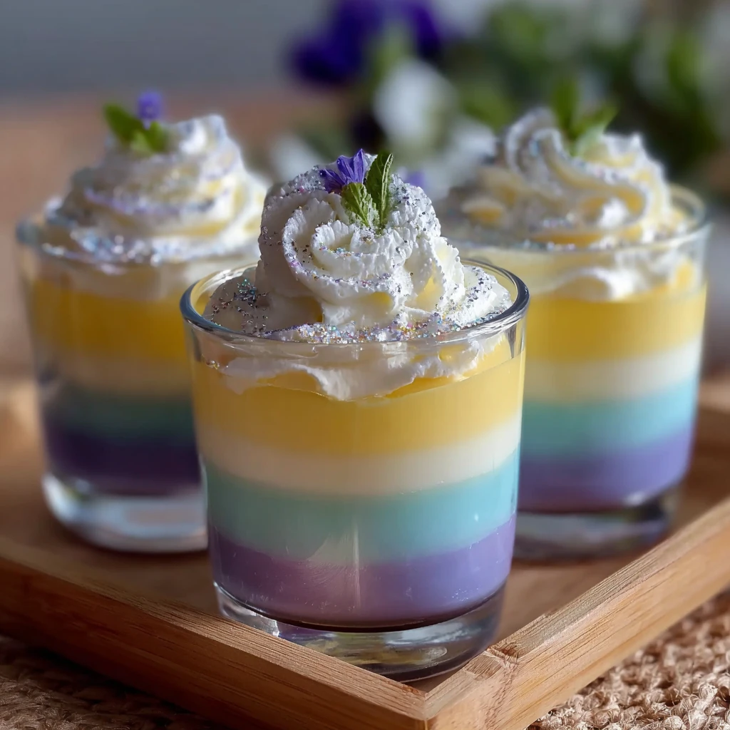 Vibrant Pastel Layered Jello Cups Recipe Homemade Dessert