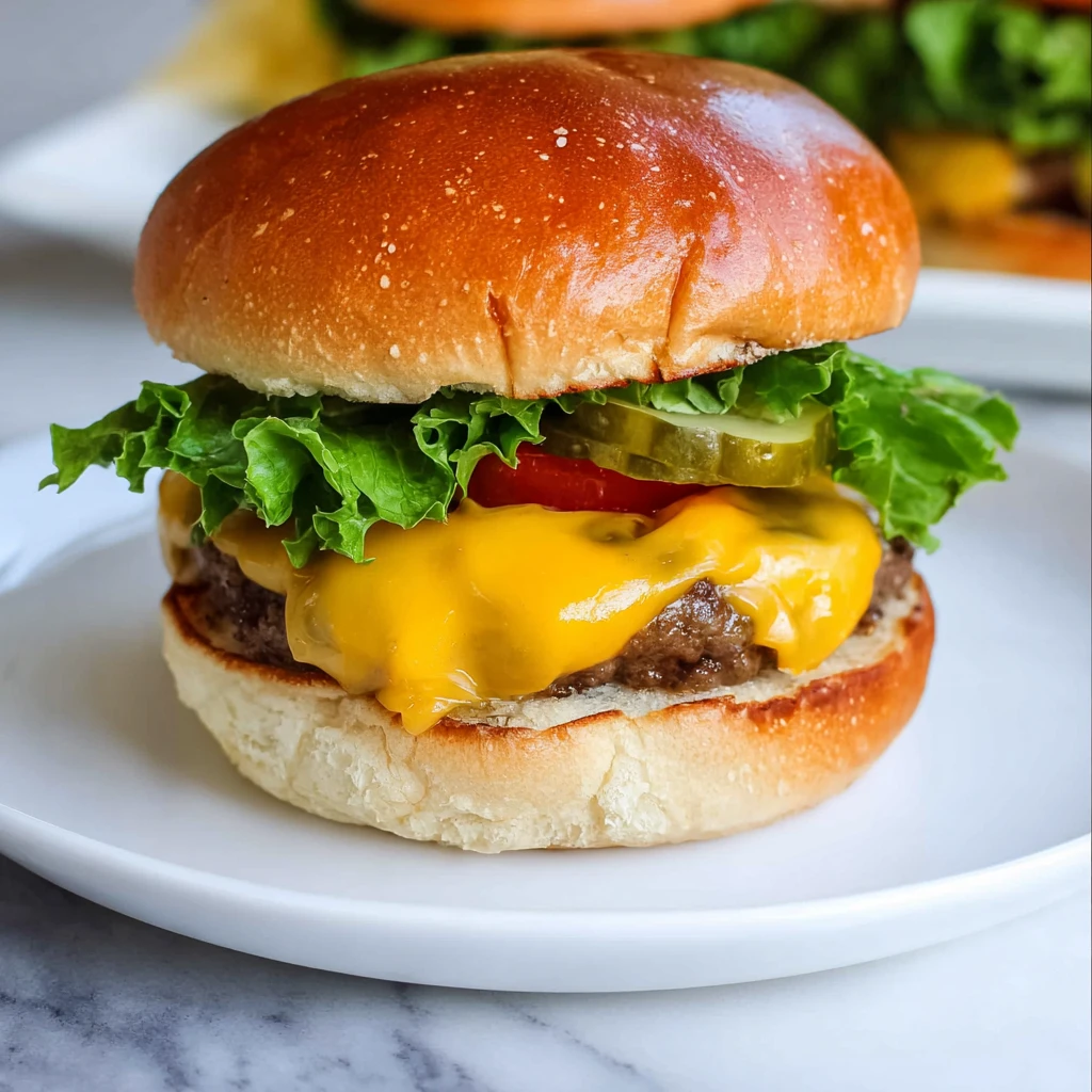 Air Fryer Hamburgers