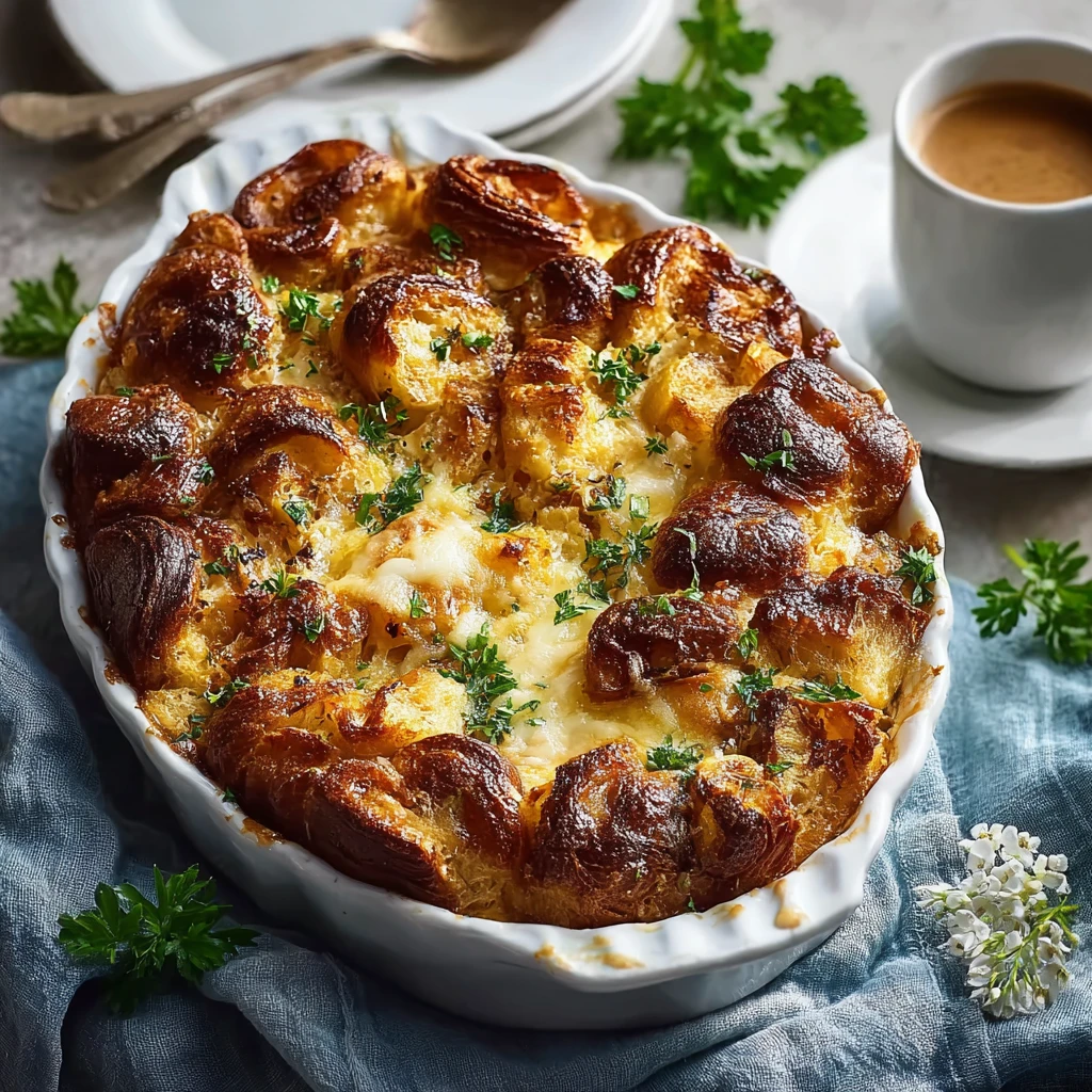 Apple Fritter Breakfast Casserole Croissants