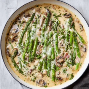 Asparagus Recipe (In Mushroom Cream Sauce)