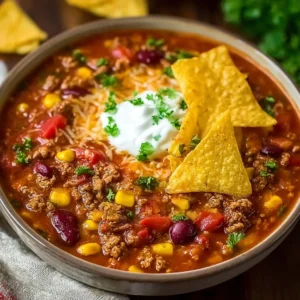 Best Crockpot Ground Beef Taco Soup