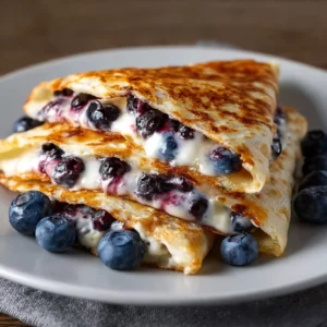 Blueberry Breakfast Quesadilla