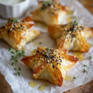 Bow-shaped Feta Phyllo Pastry