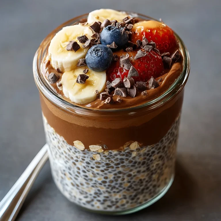 Chocolate Peanut Butter Overnight Oats