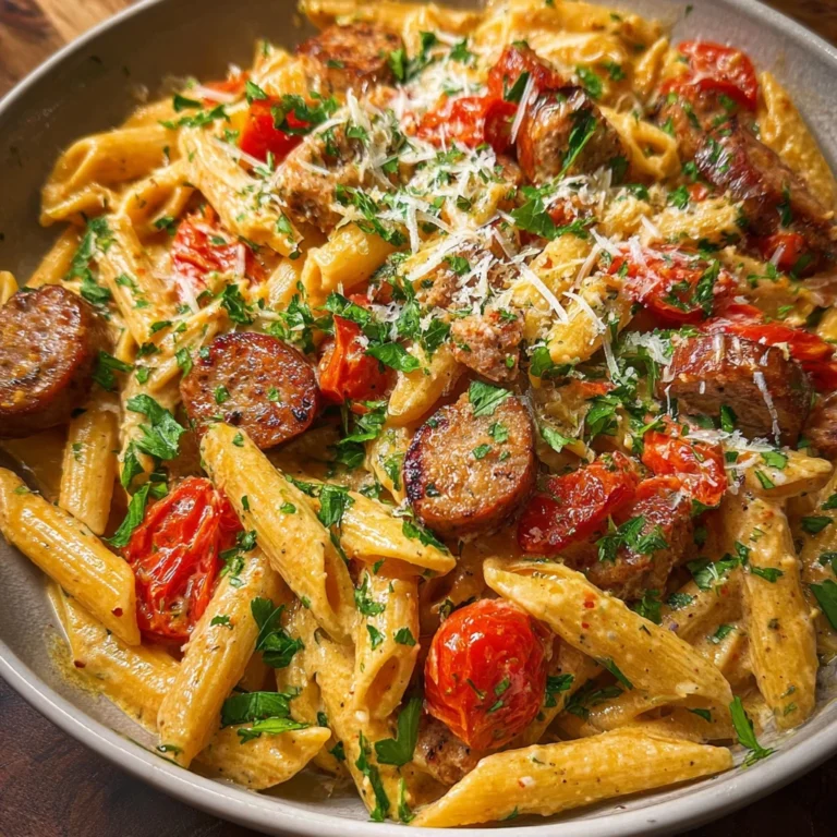 Creamy Cajun Sausage Pasta