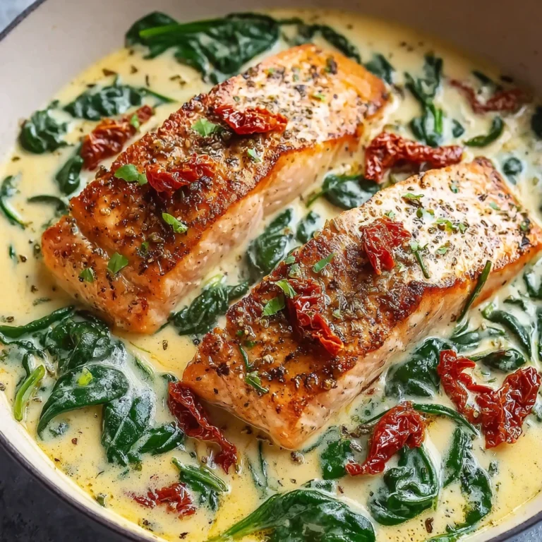Creamy Tuscan Salmon Sundried Tomatoes
