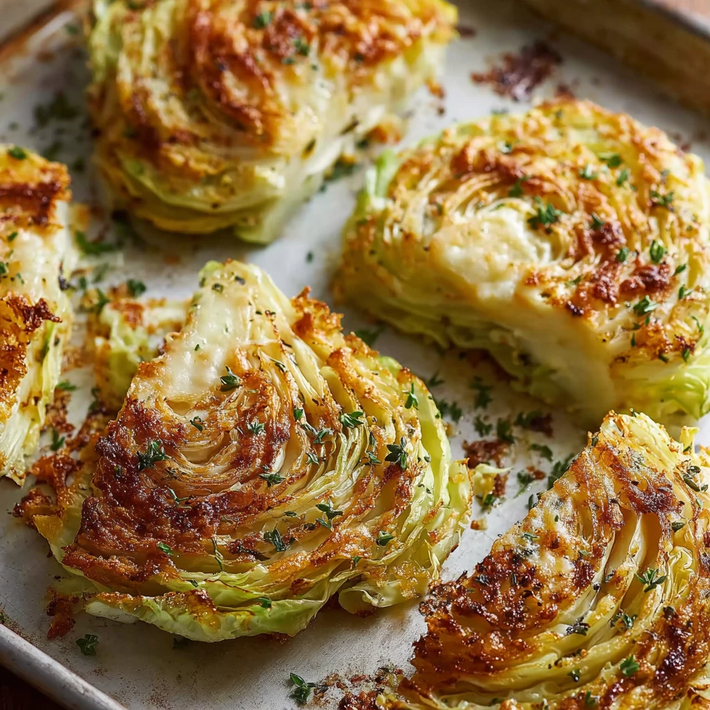 Crispy Cabbage Steaks Cheese