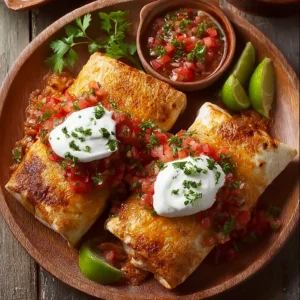 Crispy Chicken Chimichangas