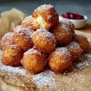 Crispy Fried Cheesecake Bites