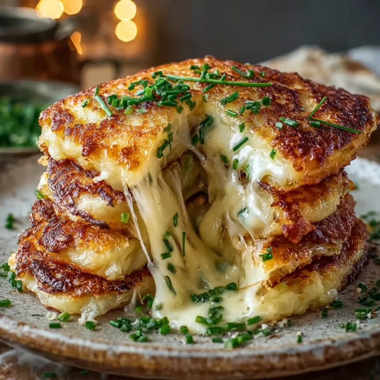Crispy Potato Cheese Pancakes