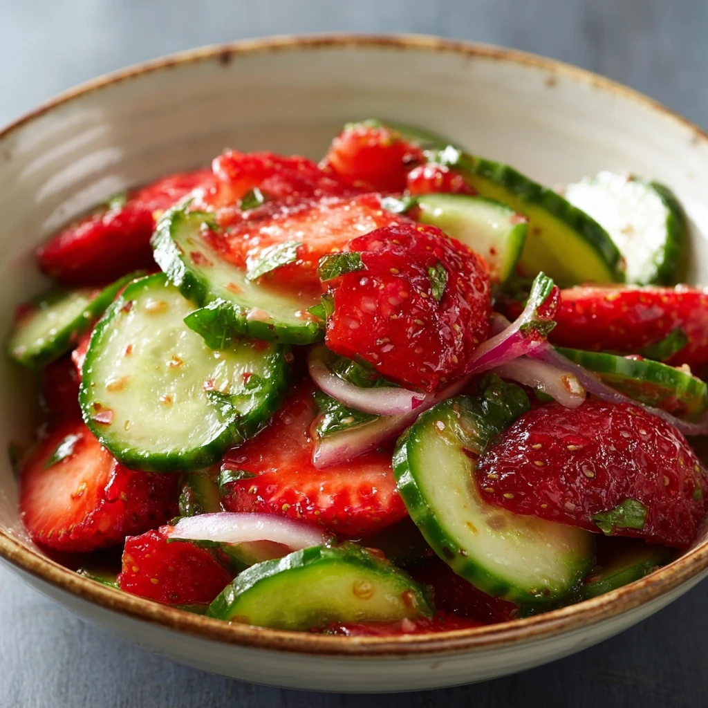 Cucumber Strawberry Salad