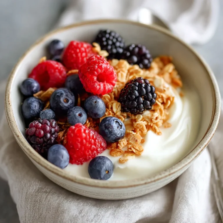 Berry Granola Yogurt Bowl Perfect Healthy Breakfast