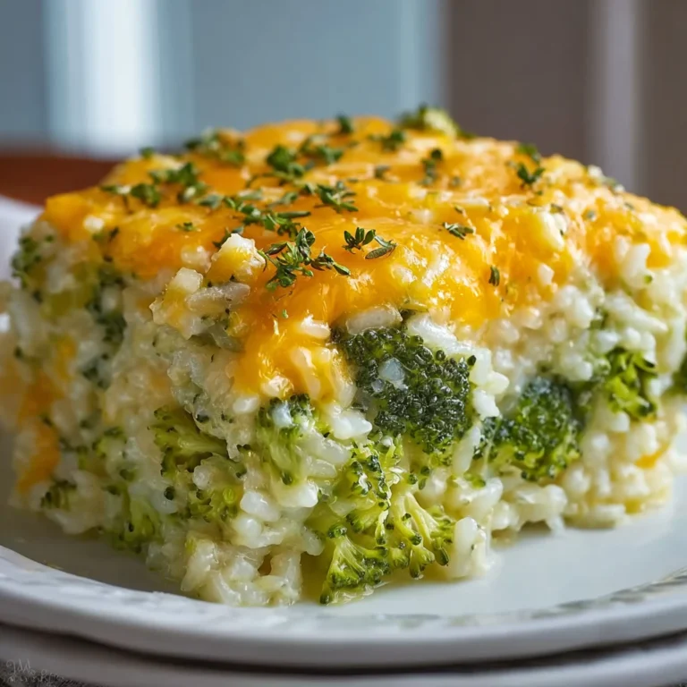 Broccoli Cheese Rice Casserole