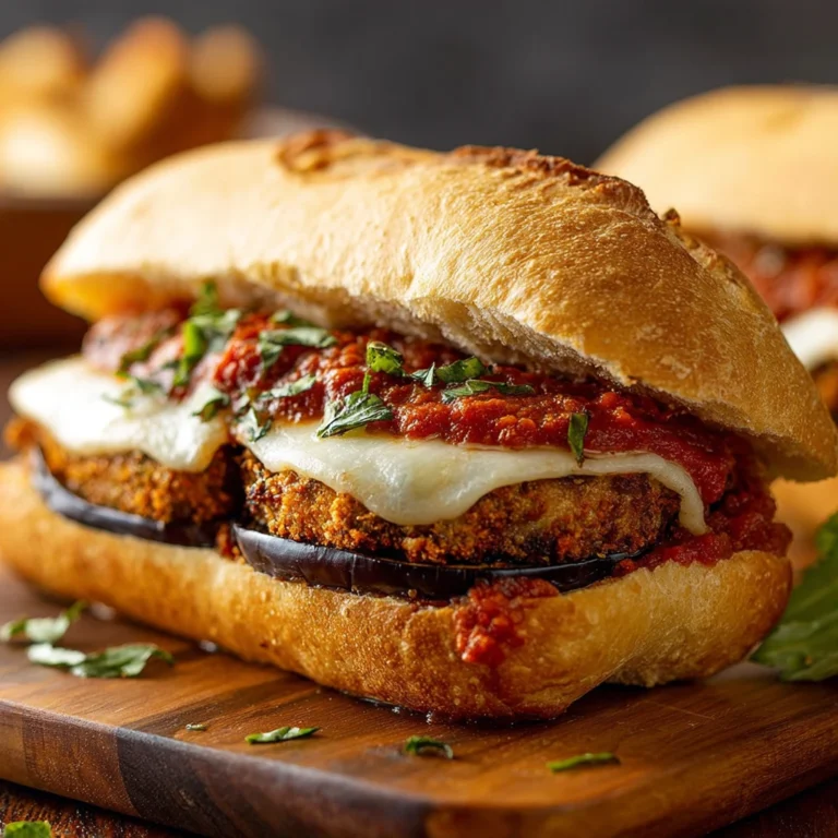 Eggplant Mozzarella Sandwiches Recipe