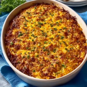 Easy Rotisserie Chicken Hash Brown Casserole