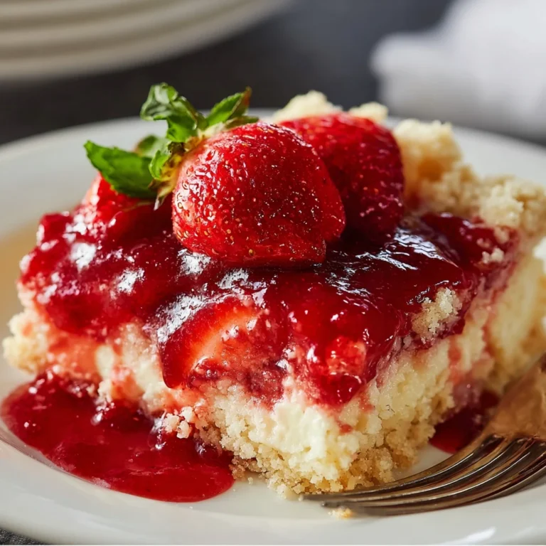 Strawberry Cheesecake Dump Cake