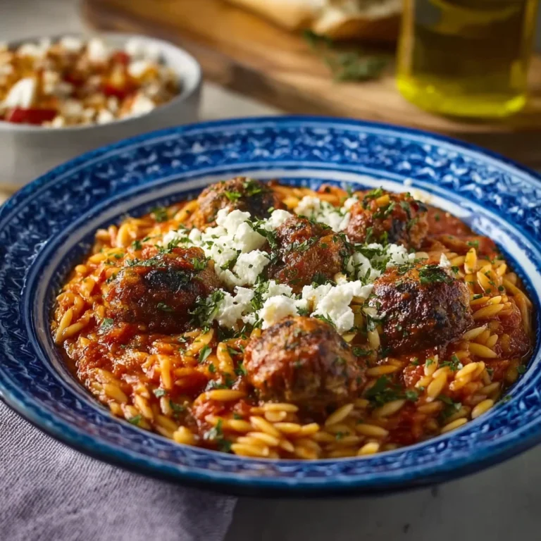 Greek Manestra Comforting Bowl Tradition Warmth