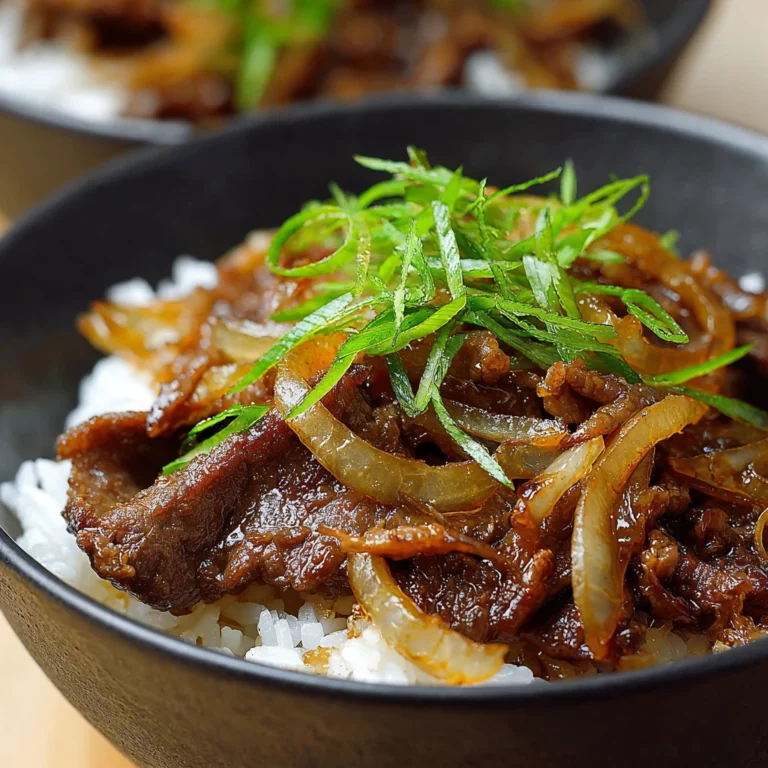 Gyudon Japanese Beef Rice Bowls