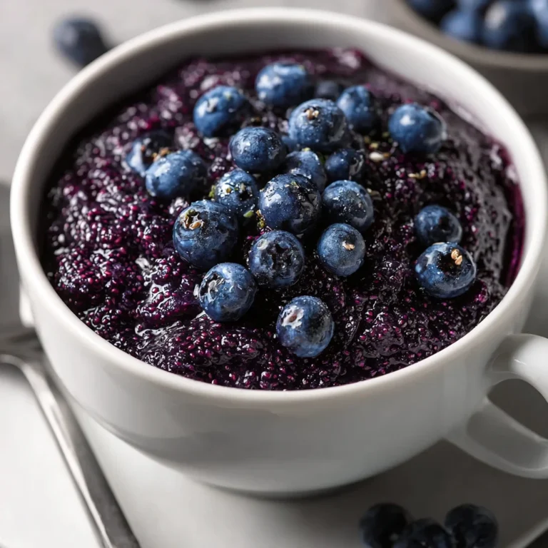 Healthy Nosugar Blueberry Chia Seed Smash Jam