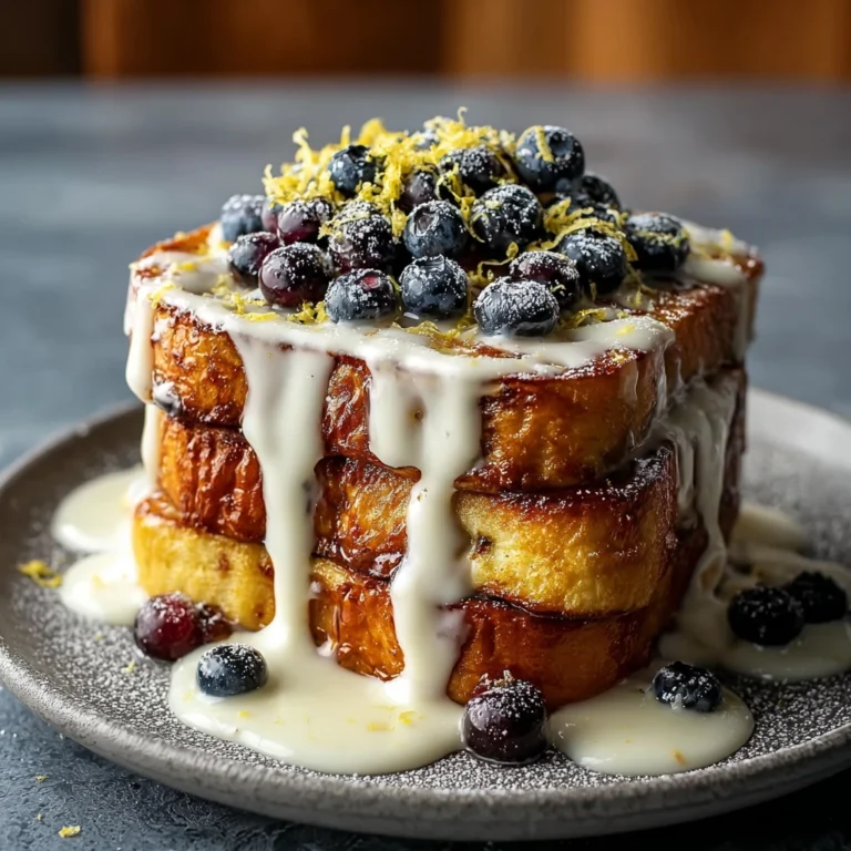 Lemon Blueberry Sourdough Toast