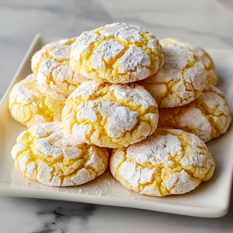 Lemon Crinkle Cookies