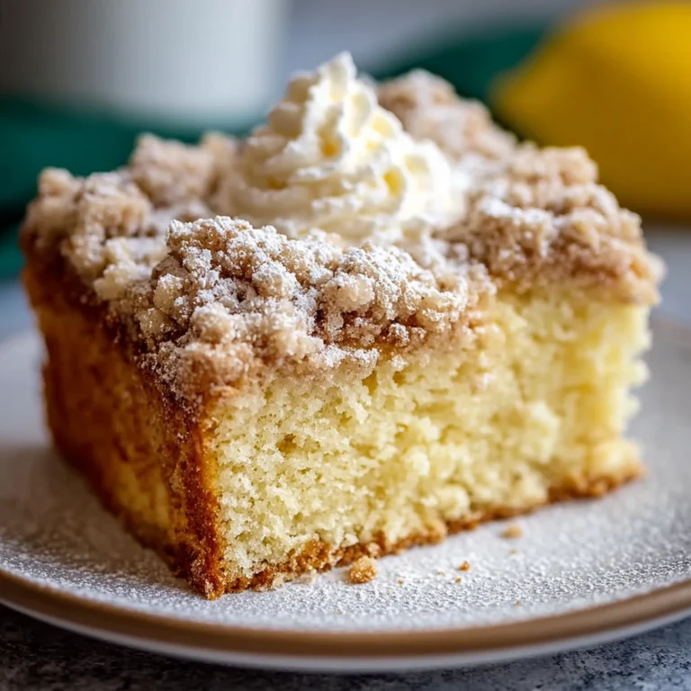 Lemon Crumb Coffee Cake