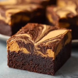 Peanut Butter Swirl Brownies (Fudgy & Easy Recipe)