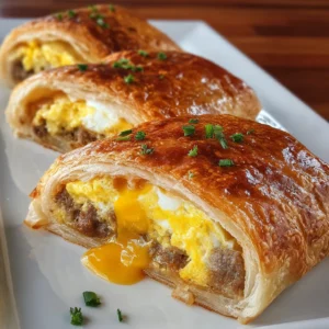 Sausage Egg Breakfast Rolls