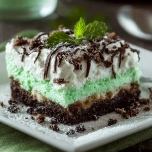 Shamrock Dessert Lasagna – Easy Mint Oreo No Bake Dessert