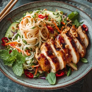 Spicy Rice Noodle Salad