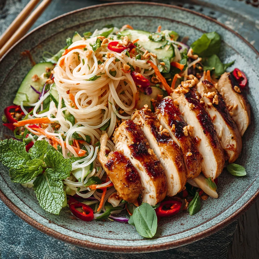 Spicy Rice Noodle Salad