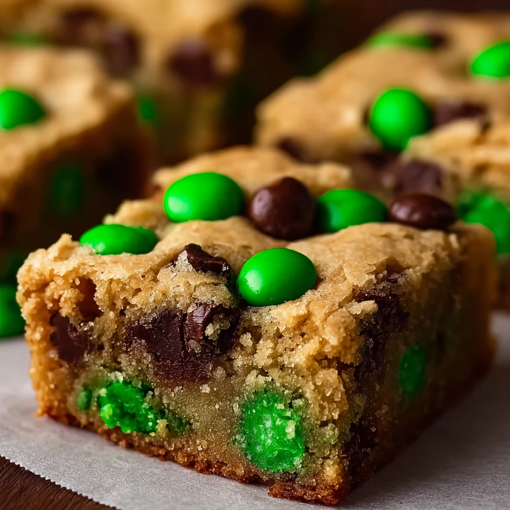 Patricks Day Chocolate Chip Cookie Bars