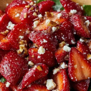 Strawberry Salad with Feta and Candied Pecans – Fresh Summer Salad