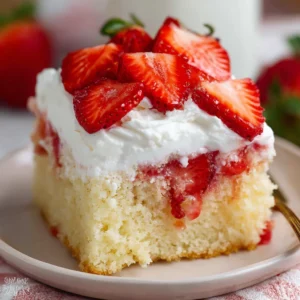 Strawberry Shortcake Sheet Cake