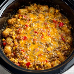 Best Crockpot Tex Mex Tater Tot Casserole - 30 minutes