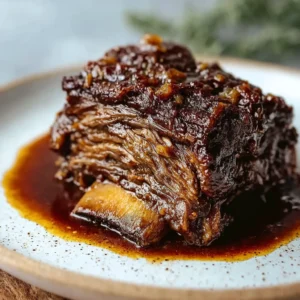 Tender Crockpot Cola Braised Beef Short Ribs Recipe Easy and Perfect for Slow Cooking
