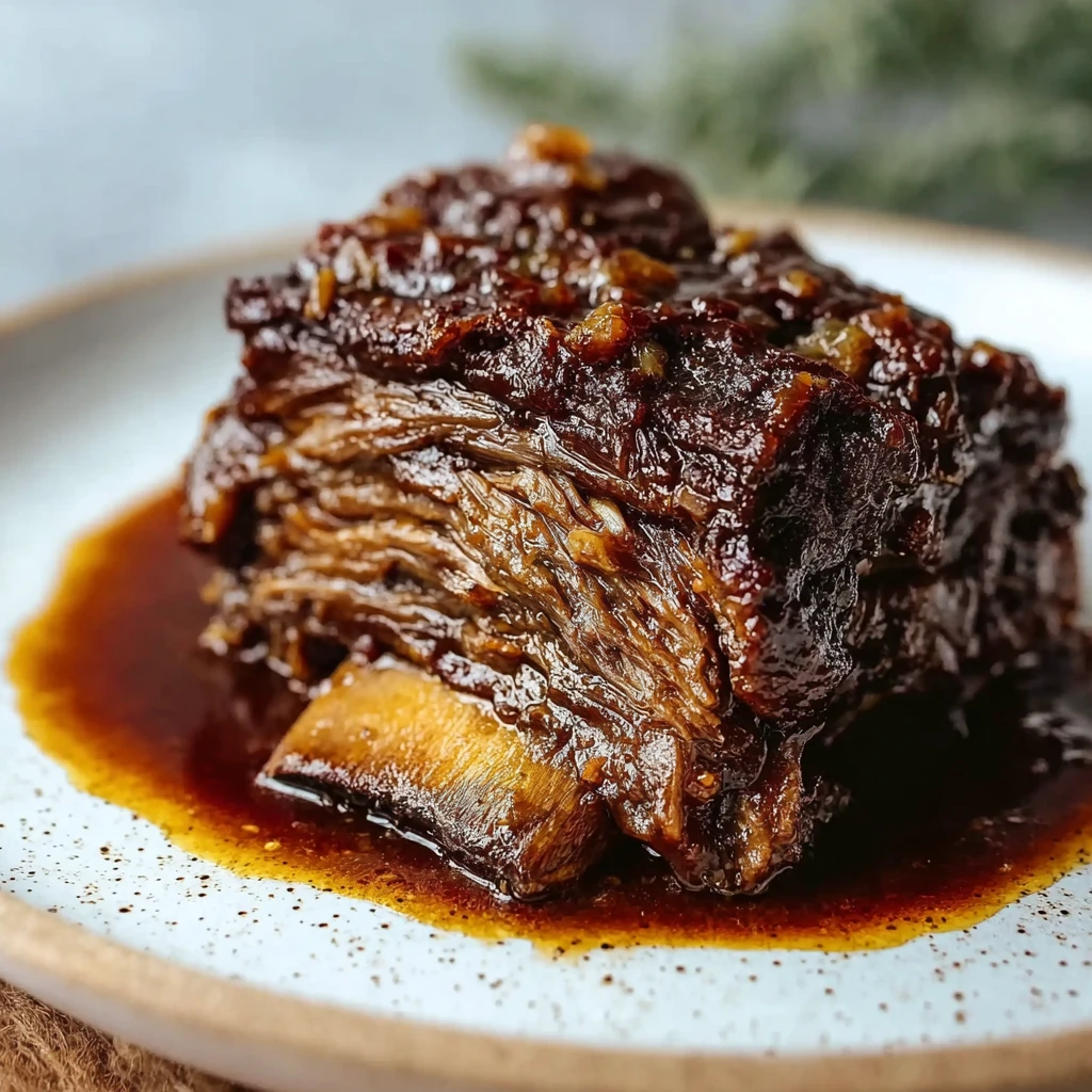 Tender Crockpot Cola Braised Beef Short Ribs Recipe