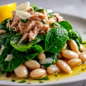 Tuna and White Bean Salad with a Lemon Vinaigrette