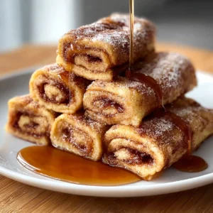 Vegan Cinnamon Roll French Toast Roll-Ups
