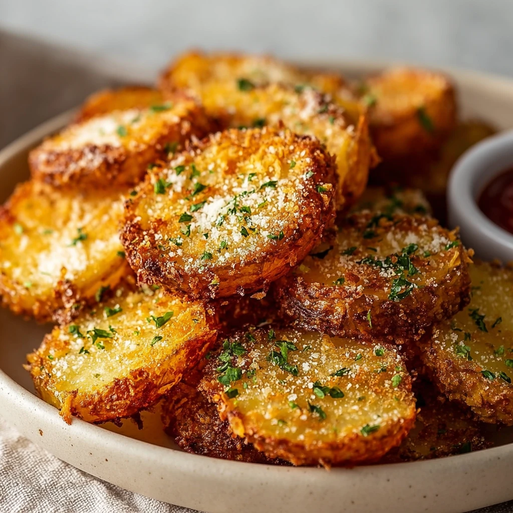 Viral Crispy Garlic Parmesan Crusted Potatoes