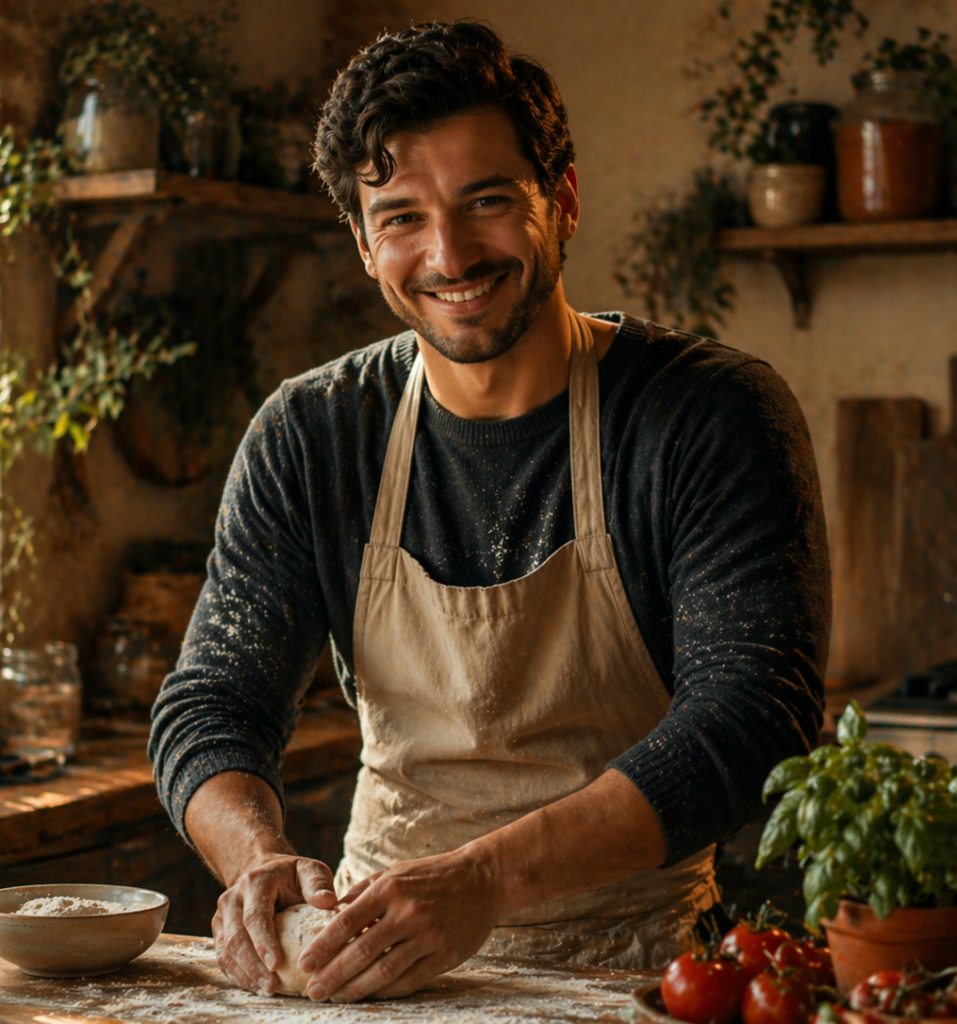 comfort food recipes by Julian in a warm rustic kitchen