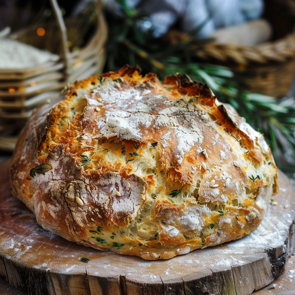 Cheddar Herb Soda Bread