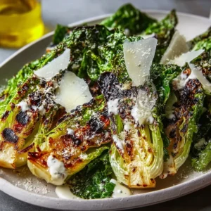 Crispy Grilled Romaine Caesar Salad Recipe with Easy Parmesan Crisps