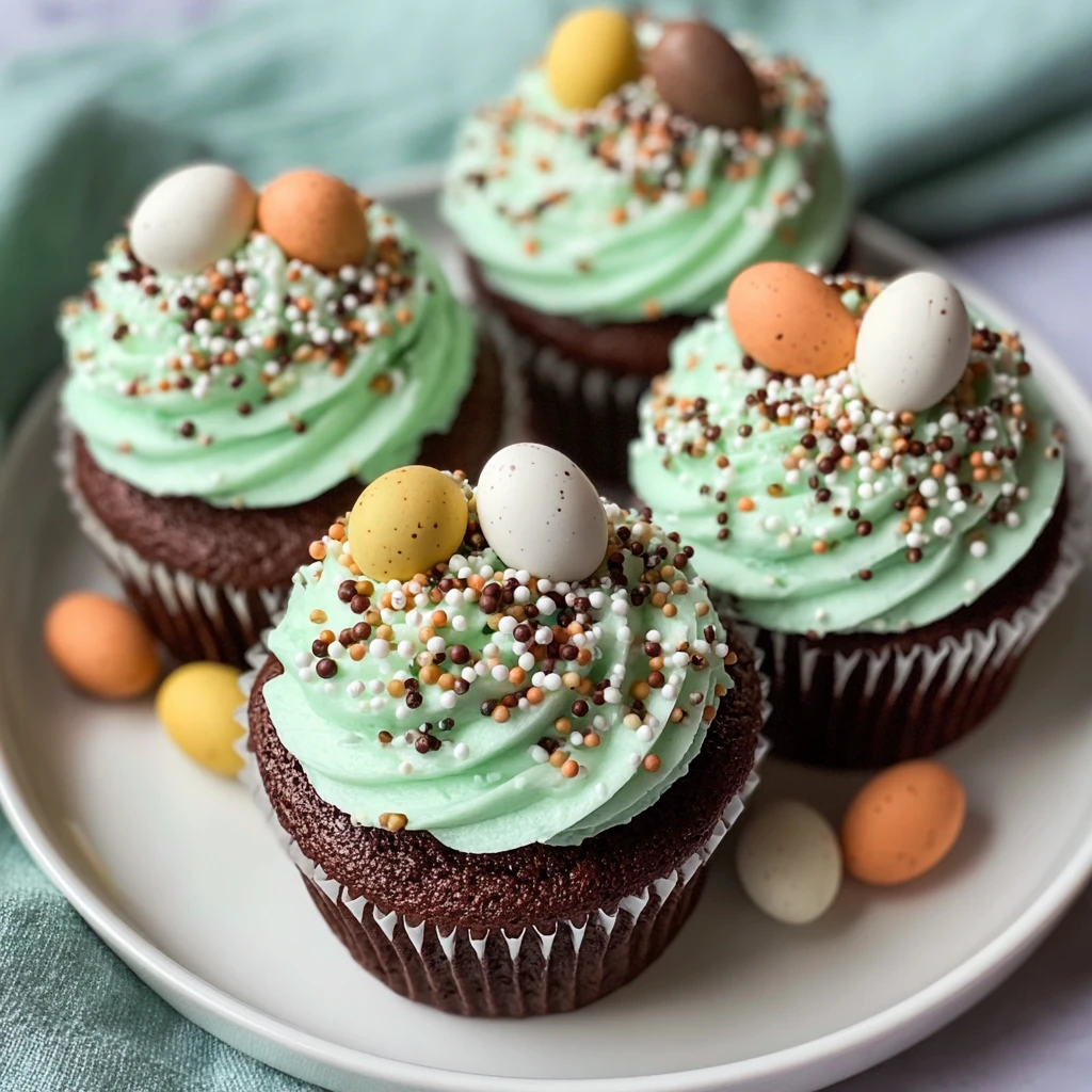 Easter Speckle Cupcakes