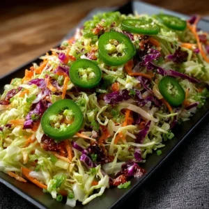 Fresh Spicy Jalapeño Lime Slaw Without Mayo Recipe Best Fish Taco Side