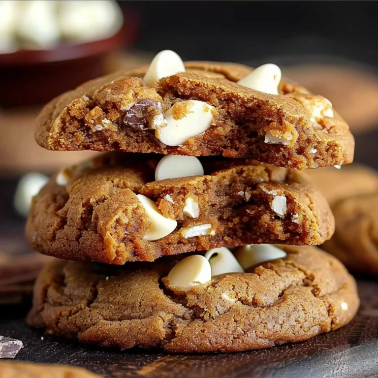 Gingerbread White Chocolate Cookies
