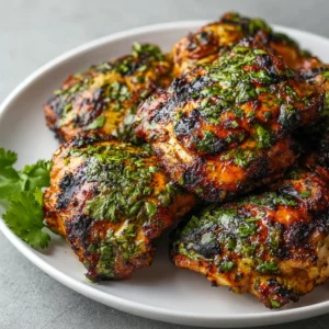 Juicy Cilantro Lime Grilled Chicken Thighs